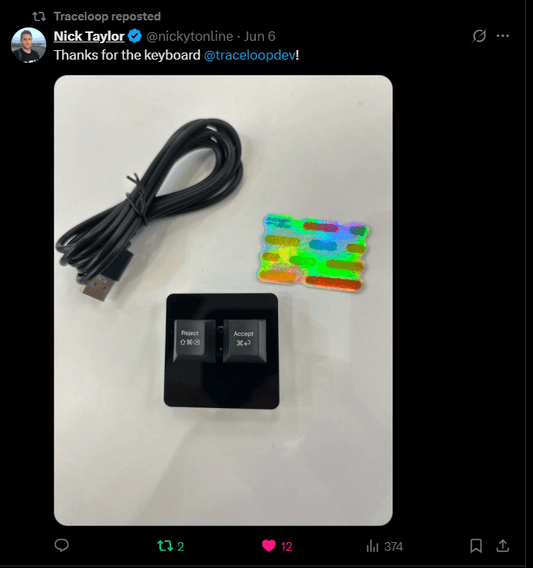 How Traceloop Used a Custom Macropad to Win “Best Swag” and Power Vibe Coding at the AI Engineer World’s Fair - Macropad.io