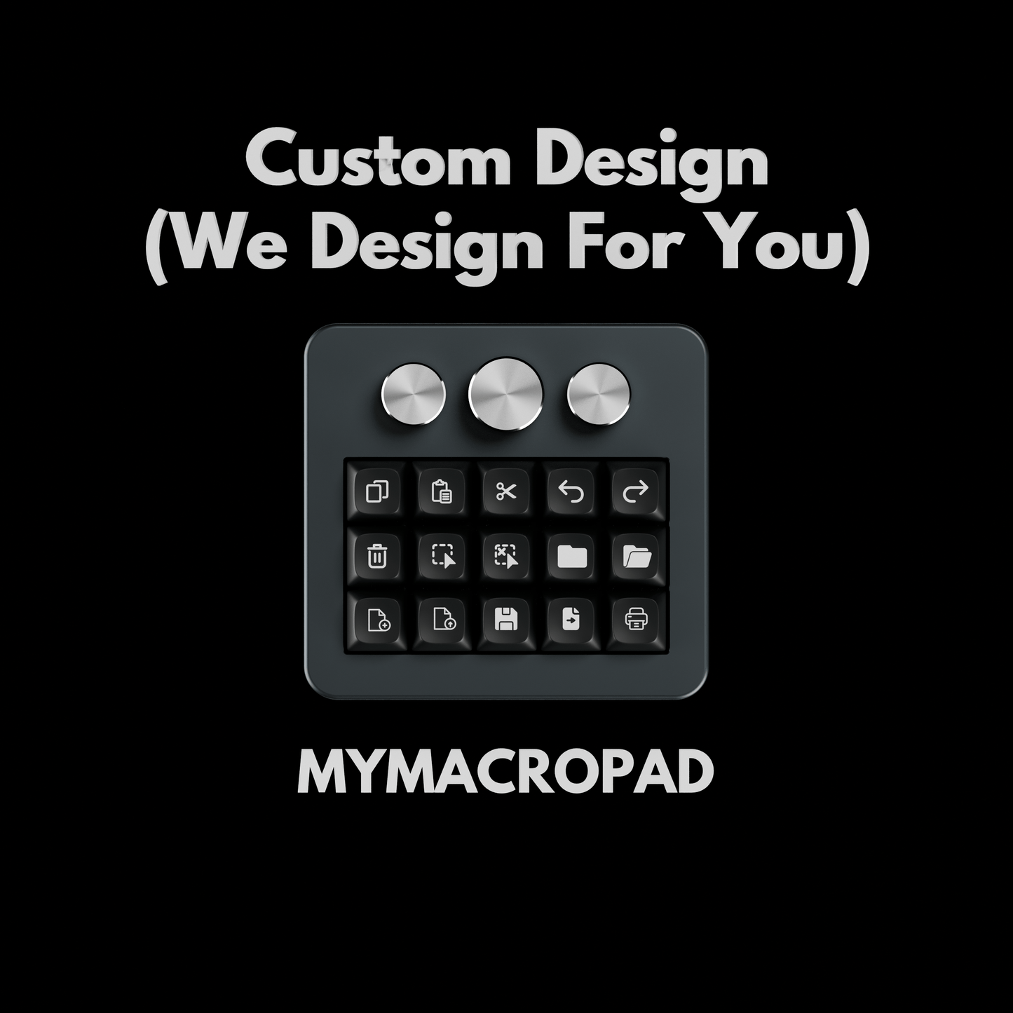 15 Keys 3 Knob MyMacropad - Macropad.io