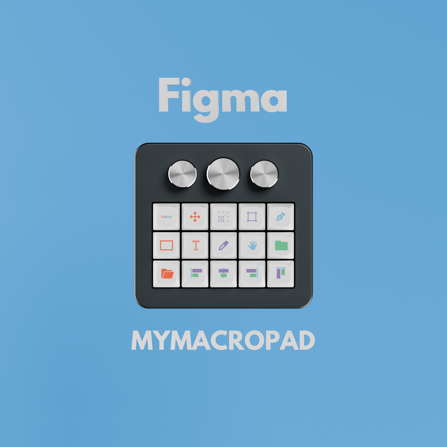 15 Keys 3 Knob MyMacropad - Macropad.io