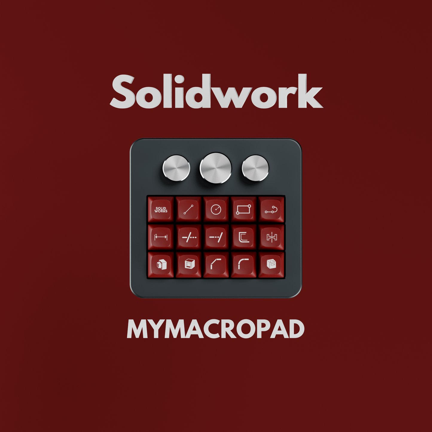15 Keys 3 Knob MyMacropad - Macropad.io