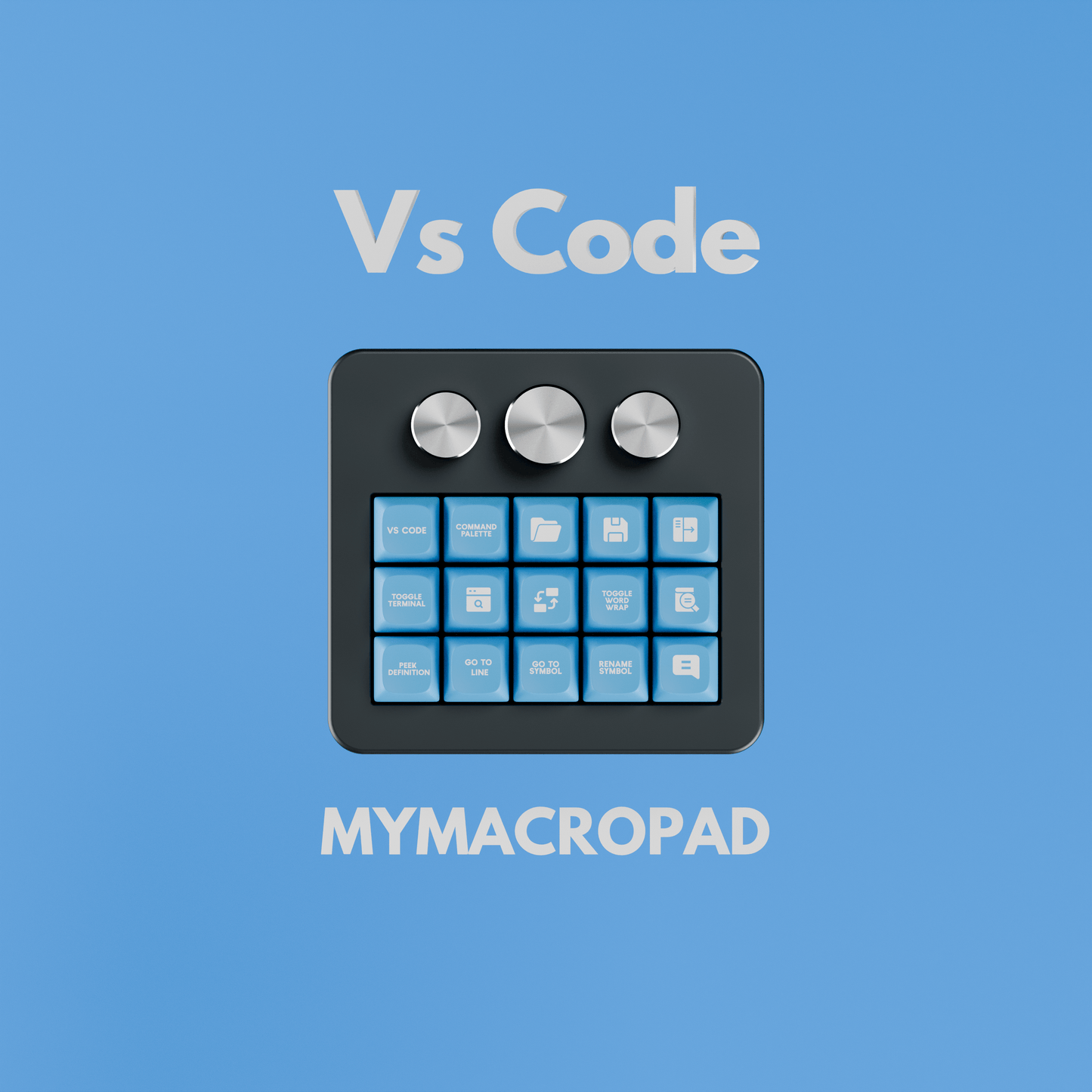 15 Keys 3 Knob MyMacropad - Macropad.io