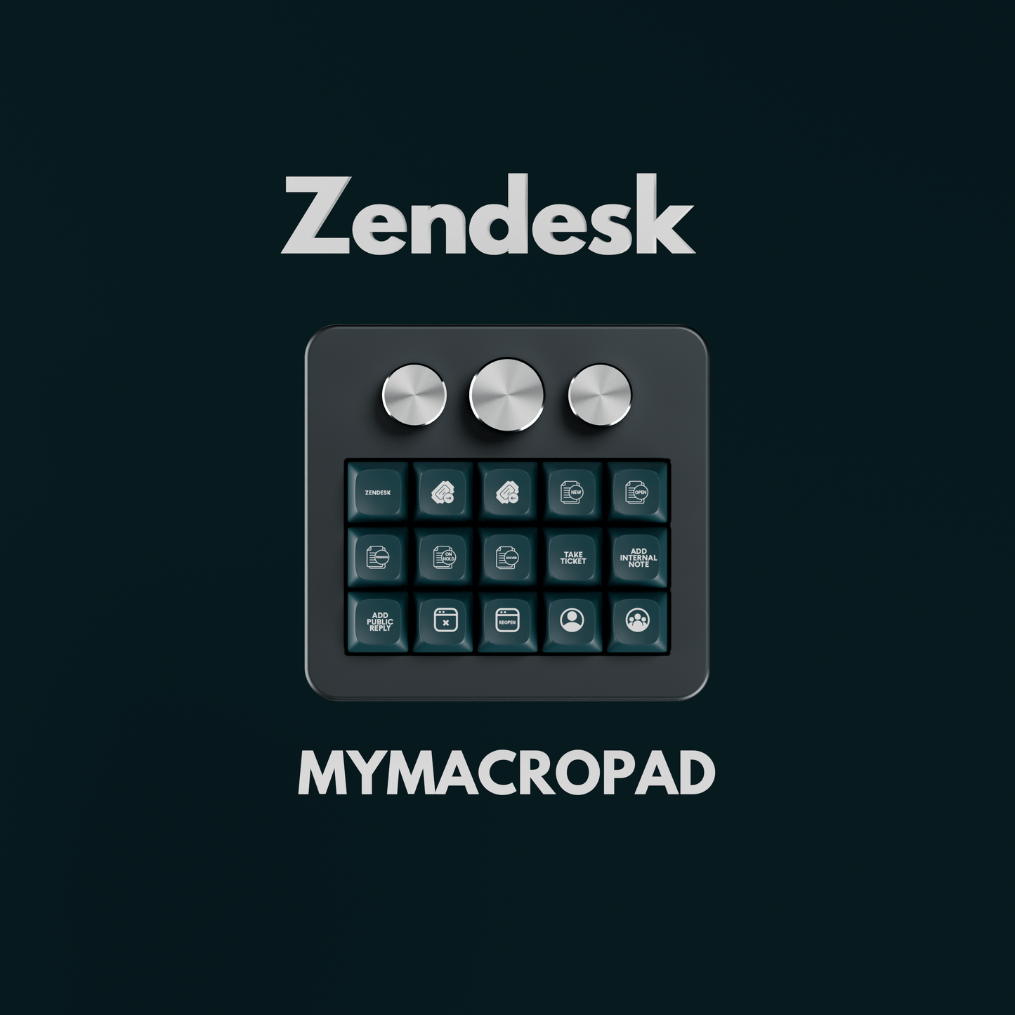 15 Keys 3 Knob MyMacropad - Macropad.io