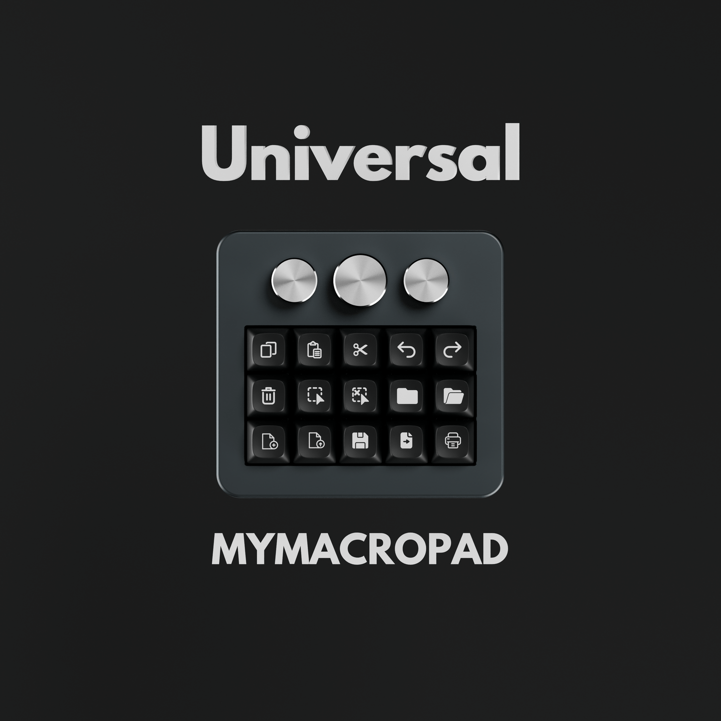 15 Keys 3 Knob MyMacropad - Macropad.io