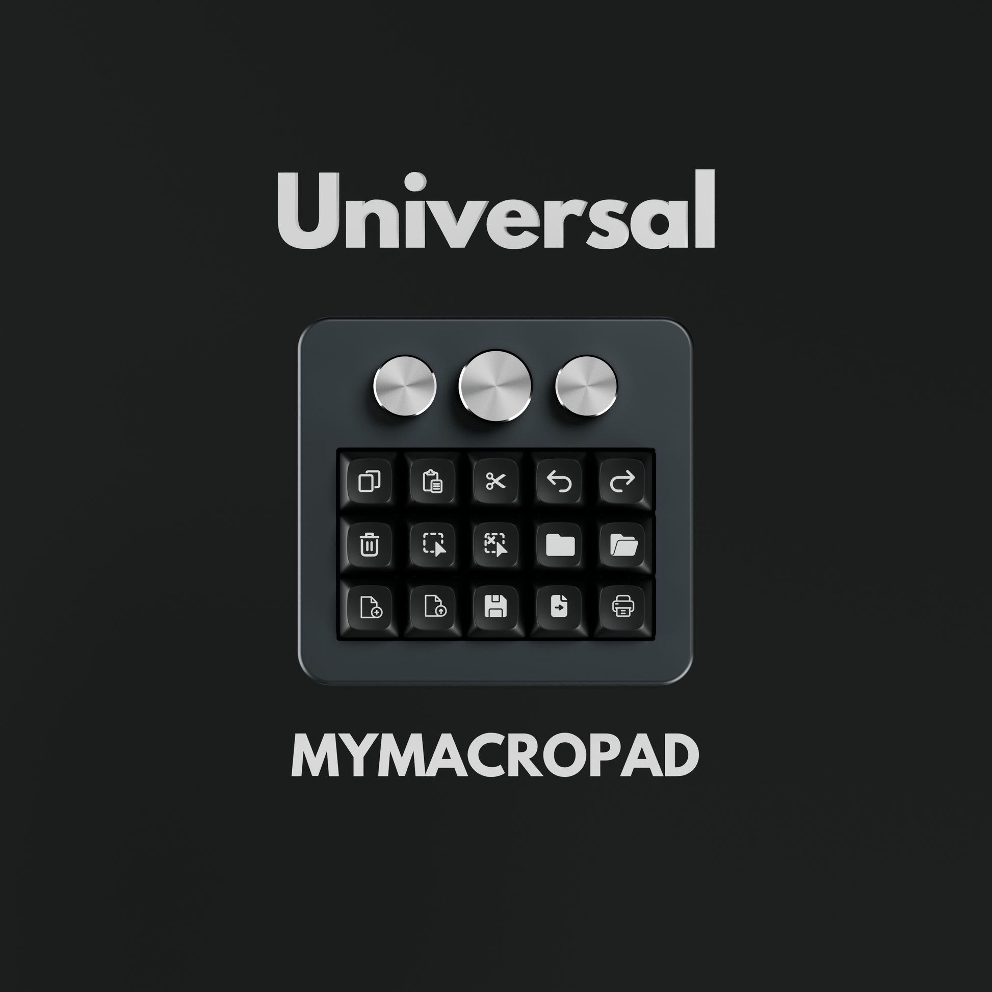 15 Keys 3 Knob MyMacropad - Macropad.io