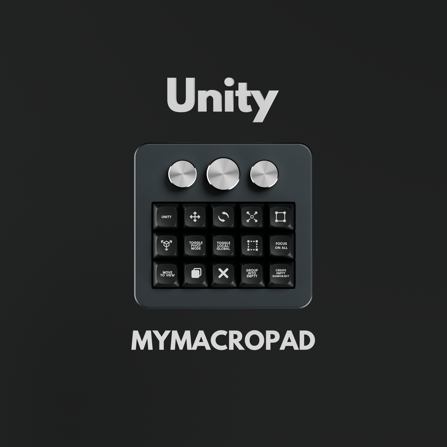15 Keys 3 Knob MyMacropad - Macropad.io