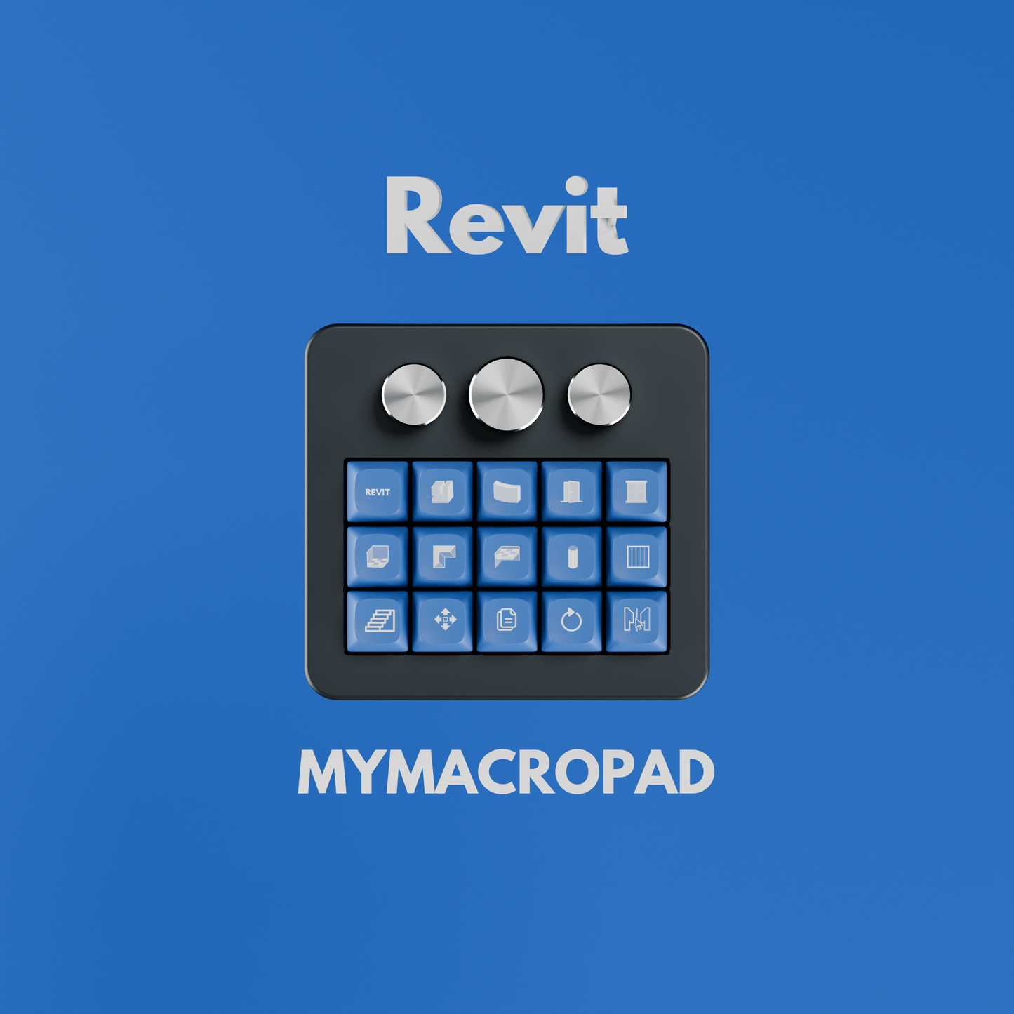 15 Keys 3 Knob MyMacropad - Macropad.io