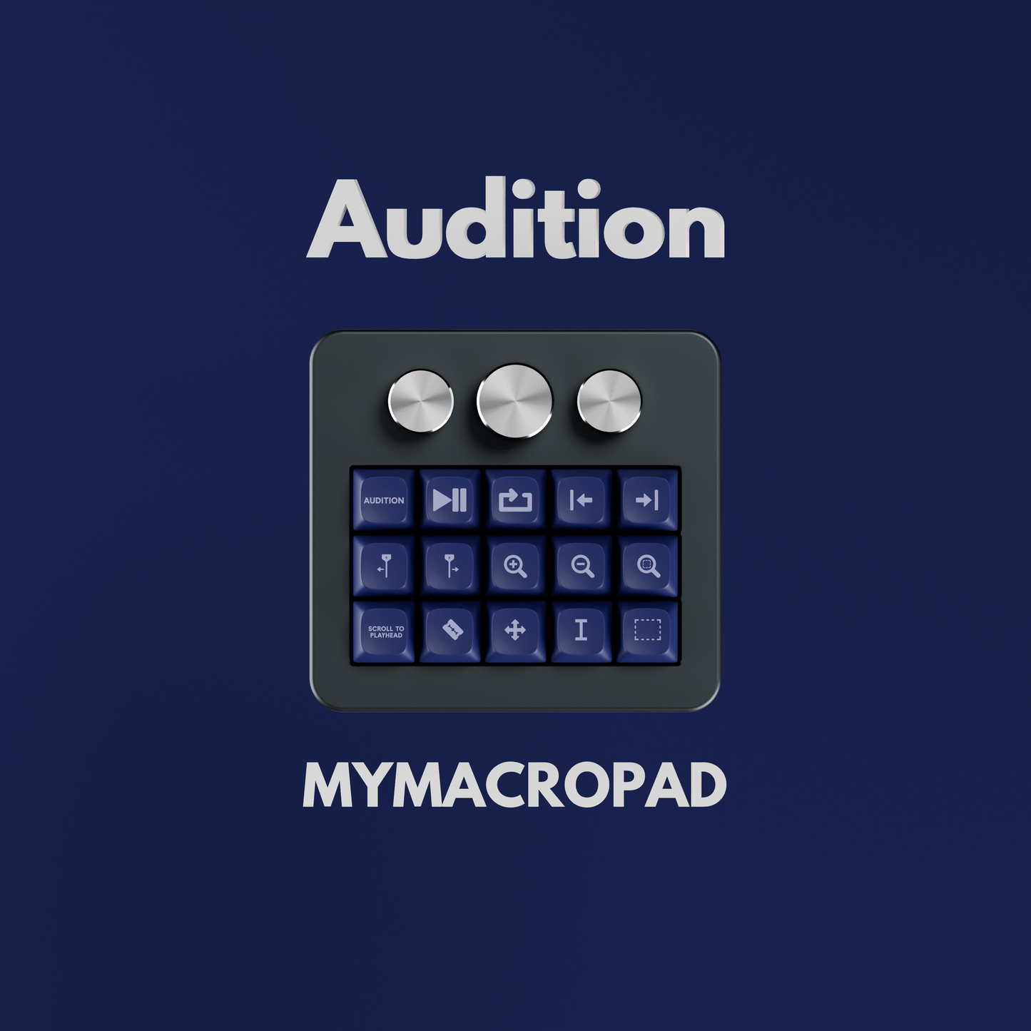 15 Keys 3 Knob MyMacropad - Macropad.io