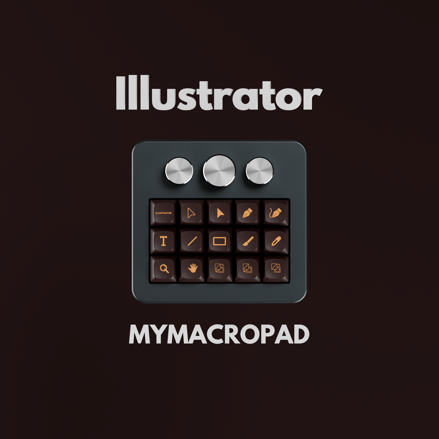 15 Keys 3 Knob MyMacropad - Macropad.io