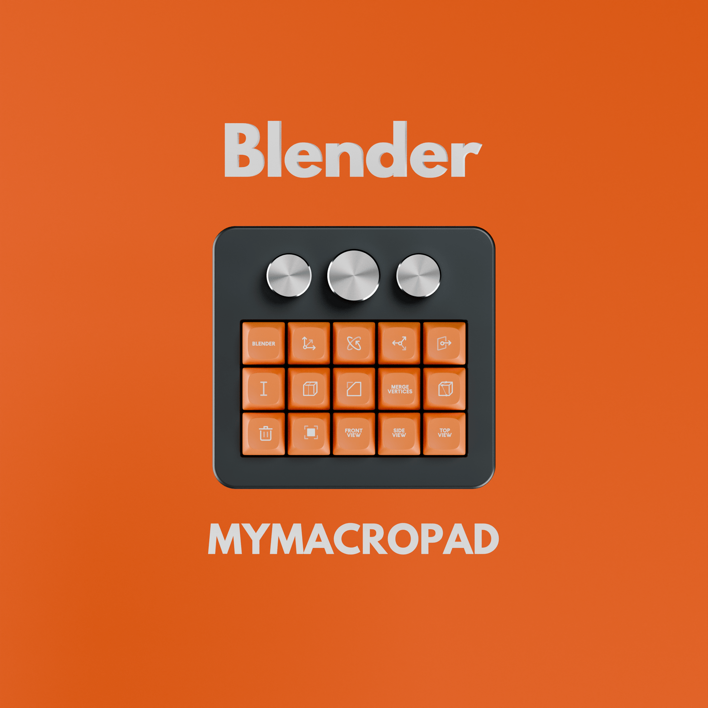 15 Keys 3 Knob MyMacropad - Macropad.io