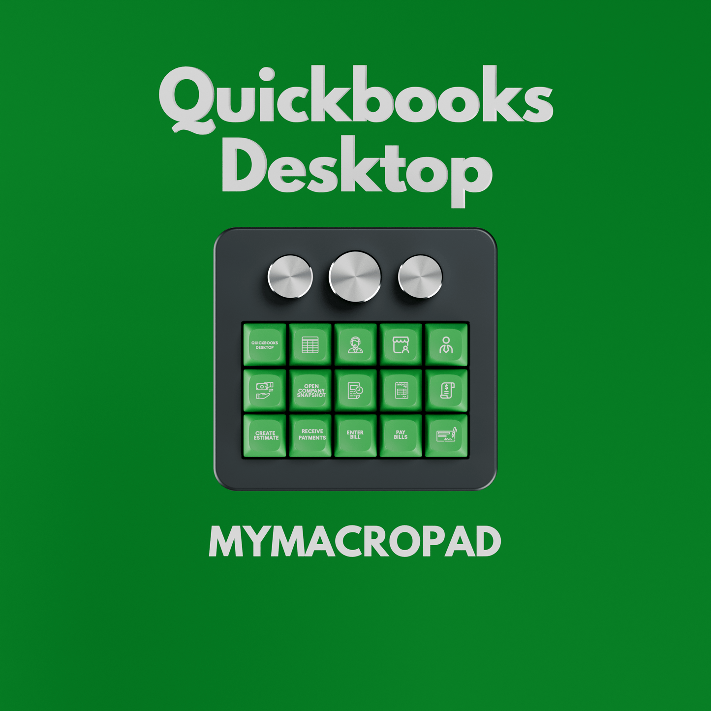 15 Keys 3 Knob MyMacropad - Macropad.io