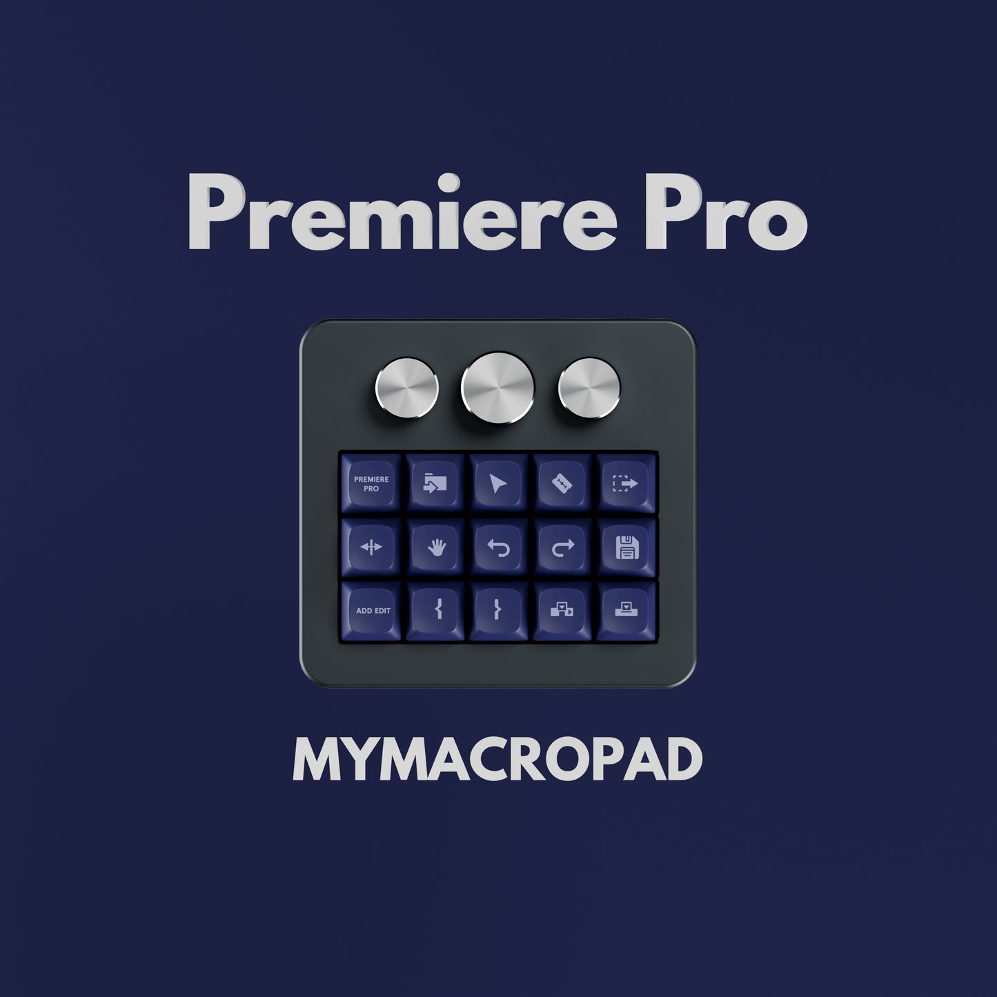 15 Keys 3 Knob MyMacropad - Macropad.io