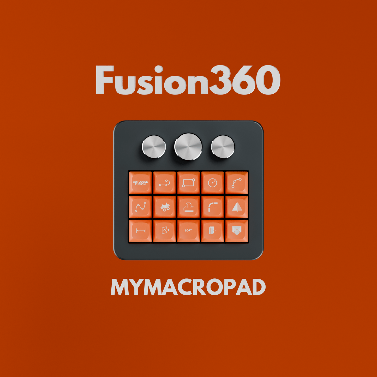 15 Keys 3 Knob MyMacropad - Macropad.io